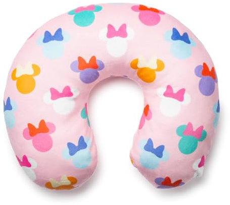 Jay Franco Disney Minnie Mouse Kids Travel Neck Pillow - Soft Polyester Support for Car, Airplane & Road Trips - Comfortable Child Neck Support for Ages 3-10
