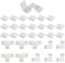 10 Pcs LED Strip Light Connectors 4-Pin with 20 Pcs Connector Clips, 10mm RGB LED Strip Connector Blocks, Solderless Gapless Adapter, 5 PCS T Shape + 5 PCS L Shape for SMD 5050 3528 RGB LED Strips