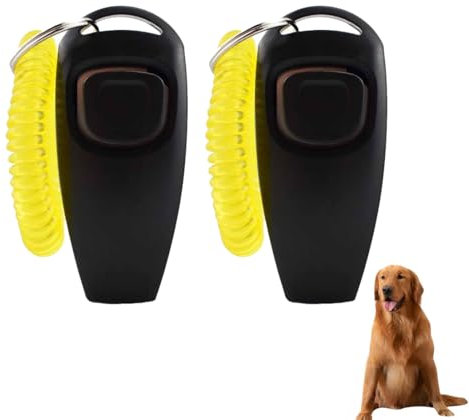 CPJJ Hundepfeife Rütter Rückruf Hundepfeifen-Armband Hunde Pfeifen Pfeife Hund Hundepfeiffe Hochfrequenz, Hundepfeife Rückruf, Hund-Klicker Hundeklicker Set, 2 Stück