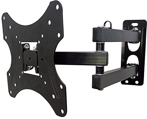 Support TV, supports TV robustes, support mural TV ultra fin et pivotant - 14 à 42 pouces, installation facile, support rotatif pour écran, angle réglable, support TV universel et , support mu