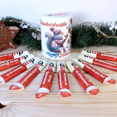 PAPIER SET - Duplo Adventskalender Weihnachten Geschenkidee Schokolade Lieblingsmensch Du bist mir wichtelig DIY