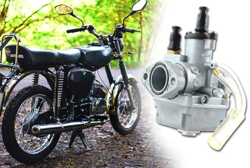 Rennvergaser AMAL Ø 19mm Tuning Vergaser für Simson S51, S70, SR50, SR80, Schwimmer muss nicht eingestellt werden, mit Produktheft