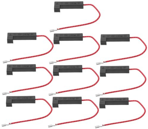 DIYEAH 10pcs Microwave Oven Fuse Replacement High Voltage Fuse Spare Parts for Repair Voltage Protection and