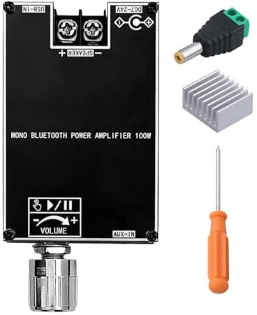 Trochate Audio Amplifier Board - 100W Mono Speaker Amplifier Board | Portable Subwoofer Audio Accessory for Car Home Studio Live Sound