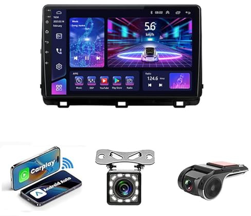 RUCERU Android 14 Radio Coche 9 Pulgadas con Pantalla Táctil 2 DIN para Kia Ceed 3 CD 2018-2022 Conecta Y Reproduce Autoradio con Bluetooth Apoyo Mandos Volante(NF-1 WiFi 1G+32G)