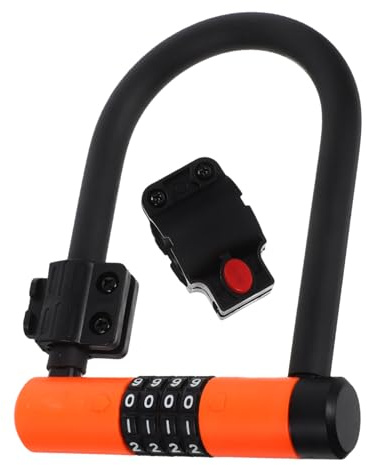 SOPOTUTU Resettable Combination U-Shaped Bike Lock Anti-Theft Security for Electric Bikes Scooters Motorcycles Lightweight Portable Password Lock
