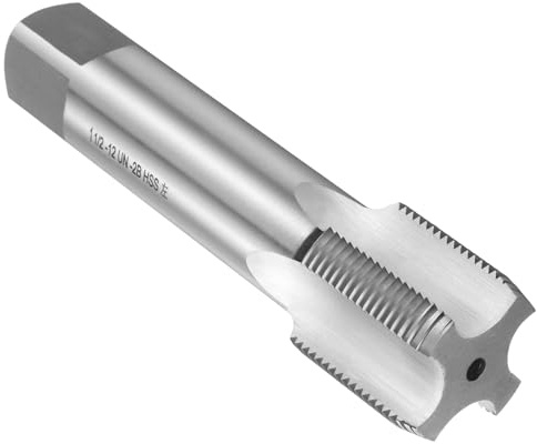 QUARKZMAN Amerikanisches Hand-Gewindebohrer 1-1/2-12UNF, HSS6542(M2) Gewindeschneider, Linkshänder, Mittelschneider für Gusseisen, Kupfer, Kunststoff