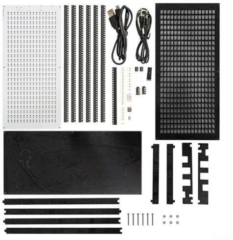 Musikspektrum-Kit, 24 x 16 Dot für Matrix LED-Musikspektrum, Elektronik-Lernset mit Rhythmus-Blinklicht, DIY (C)
