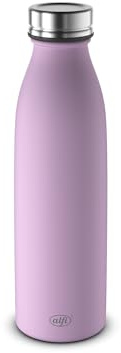 alfi PURE BOTTLE Isolierflasche 0,50 l, 24 h kalt, orchid bloom mat | 12 h heiß, Kohlensäurefest, auslaufsicher, Edelstahl Trinkflasche, pulverbeschichtete Oberfläche, rosa