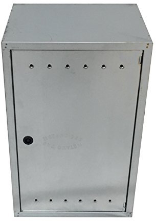 EINSIDE Kasten für Gaszähler, Mehrzweckkasten Verzinkter Stahl, Box ohne Rückenlehne, 50 x 60 x 25 cm