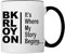 Tasse Brooklyn It's Where My Story Begins Geschenk Kaffeetasse Teetasse 0015-Blk