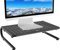 WALI Monitorständerer Monitor Erhöhung Schreibtisch für Desktop, Schreibtisch-Organizer für Monitor und Drucker, Zuhause, Büro, Schule Anwendung (STT001), Schwarz