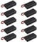 HALJIA 10Pcs 3V AA 2 x 1.5V Battery Holder Case Plastic Battery Storage Box with Case Cover ON/OFF Switch Wire Leads