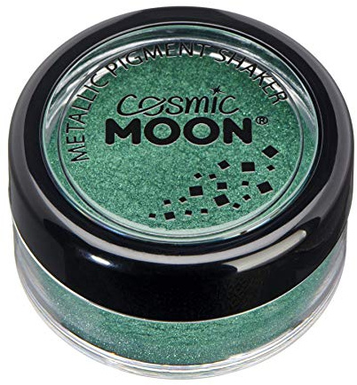 Cosmic Moon Matte Metallic Pigment Loose Face Powder | Green Cosmetic Pearlescent Powder | Eye Shadow, Makeup for Face, Eyes & Body