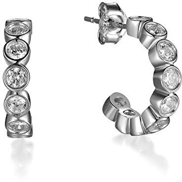 DOOSTI Damen Ohrstecker 925/- Silber rhodiniert