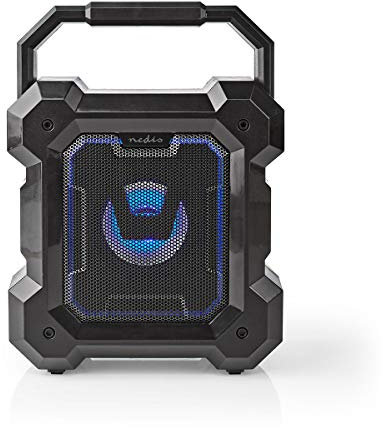NEDIS SPBT1003BK Bluetooth® Lautsprecher | Akkulaufzeit: bis zu 13 Stunden | Tischdesign | 5 W | Mono | Integriertes Mikrofon | Schwarz