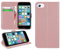 DN-Technology iPhone SE 2022 / SE 2020/7 / 8 Case Flip Leather Wallet Book Stand Folio Card Holder Phone Cover For iPhone SE (3rd Gen / 2nd Gen) (ROSE GOLD)