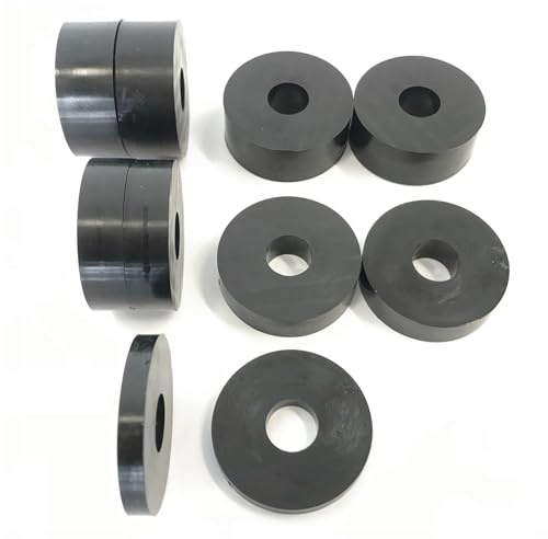 Hawkeng 12mm (M12) Nylon Spacers Standoff Washers (10 Pack) 4 x 15mm, 4 x 10mm, 2 x 5mm - Black
