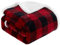 Touchat Sherpa rot und schwarz Buffalo Plaid Weihnachten Überwurf Decke flauschig weich gemütlich Decke Fleece Flanell Plüsch Mikrofaser Decke für Couch Bett Sofa (152,4 x 177,8 cm)