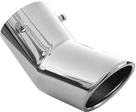 Universal Auspuffblende Endrohr Sport Schalldämpfer Edelstahl Chrom