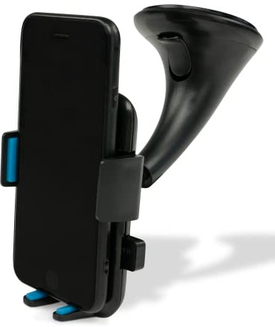TECHNIGART Smartphone-Halterung - One Touch - für Armaturenbrett, Windschutzscheibe, Schreibtisch - 360° Handy-Halter fürs Auto mit starkem Saugnapf