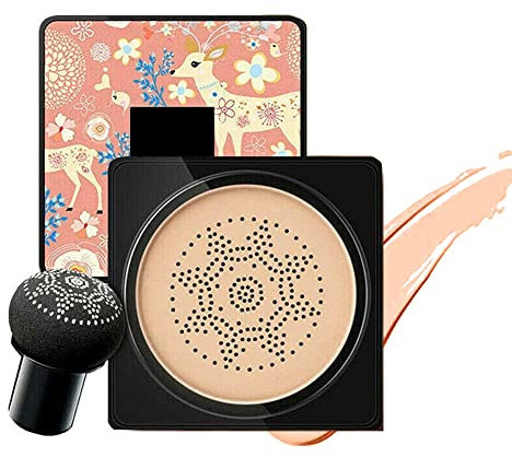 CC Cream Foundation, Pilzkopf Luftpolster CC Creme, BB Cream, Mushroom Head Air Cushion Foundation, Moisturising Concealer Flüssige Grundierung BB Creme, Perfekte Abdeckung (natürliche Farbe)