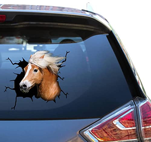 Haflinger Hufeisen-Aufkleber, Haflinger-Pferd, wasserdicht, Dekor-Aufkleber für Jungs, coole Vinyl-Aufkleber für SUVs