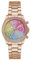 Guess Orologio Al quarzo Donna con quadrante Rosa Analogico e cinturino Oro rosa in Acciaio inossidabile GW0483L3