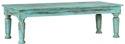 vidaXL Couchtisch Beistelltisch Wohnzimmertisch Kaffeetisch Sofatisch Teetisch Tisch Wohnzimmer Holztisch 110x50x34cm Altholz Massiv