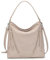Marc Peter Santorini Handtasche Damen I Damenhandtasche aus Nappaleder I Vintage Umhängetasche I Schultertasche Crème Beige