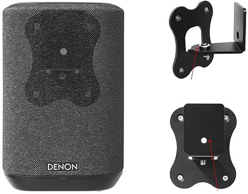 Aokicase Compatible with DENON Home 150 Holder Wall Mount DENON Home 150 Stand Accessories with Integrated Cable Management, Smart Home Speaker Accessories Rack (DENON Home 150, Black) 1 Piece