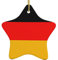 Weihnachtsschmuck Deutschland-Flagge Gedruckt Keramik Hängende Ornament Mit Goldschnur Porzellan Weihnachtsbaum Ornament Dekorationen