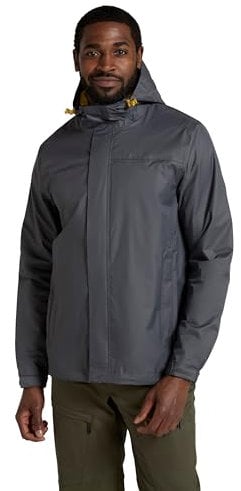 Mountain Warehouse Torrent Mens Waterproof Rain Jacket Grey XXS