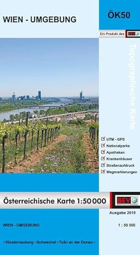 BEV-Karte Wien - Umgebung 1:50 000: Wien - Umgebung