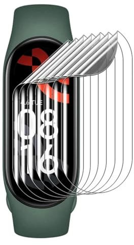 Snailcanfly Film Hydrogel 5pcs pour Xiaomi Mi Band 6/ Band 5 1.56'' Smart Watch Film TPU Transparent Protecteur d'écran tactile, HD, Ultra-mince, Auto-cicatrisant