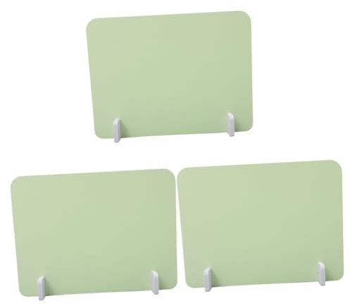 NUOBESTY 3 Sätze Bildschirmpartition büro Schule Schutzabtrennung für Klassenzimmer Tisch-Trennwand Tafel für Schreibtisch Trennbrett für den Schreibtisch PVC-Holz-Kunststoffplatte