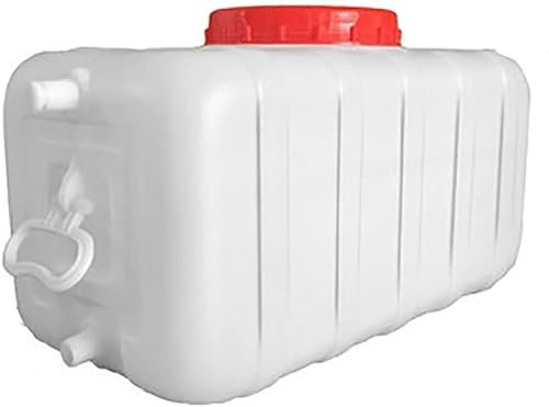 réservoir de Stockage d'eau Réservoir de Stockage d'eau Portable avec Robinet 200L Baril d'eau d'urgence en Plastique épais