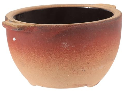 TOPBATHY Olla de barro con fideos de arroz cazuela utensilios de cocina de barro cacerola de leche olla de fideos sartenes antiadherentes sartén antiadherente estofado olla casera Arcilla