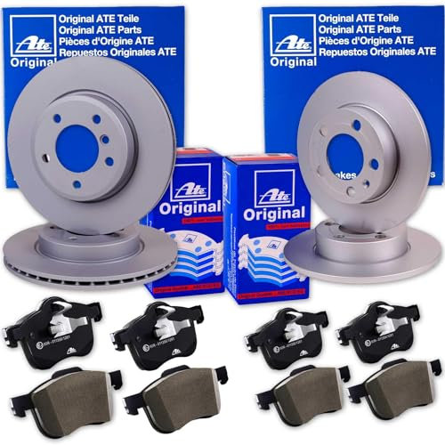 ATE Bremsscheiben + Beläge vorne + hinten passend für A6 C7 4G + A7 4G