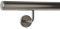 TIBU Handlauf Aluminium Edelstahl Optik 30-600cm Wandhandlauf Treppe gewinkelte Edelstahlhalter, Länge 380 cm mit 4 Halter und leicht gewölbte Kappe