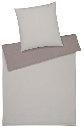 elegante Soft-Flanell Bettwäsche Tender Marone