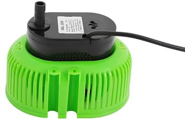 3000L/H Submersible Water Pump, 75W Portable Pond Pump with 5m Drainage Hose, Fountain Pump with 3 Outlets 13mm/16mm/19mm, for Draining of Pool Covers, Ponds, Fountains (Green)