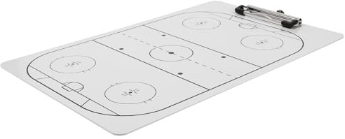 Eishockey Taktikboard Abwischbar Tragbar für Trainer PVC Weiß | Trainings und Spieleinsatz, Kompakt für Coaching Demonstrationen, Multifunktional, Leicht zu Reinigen