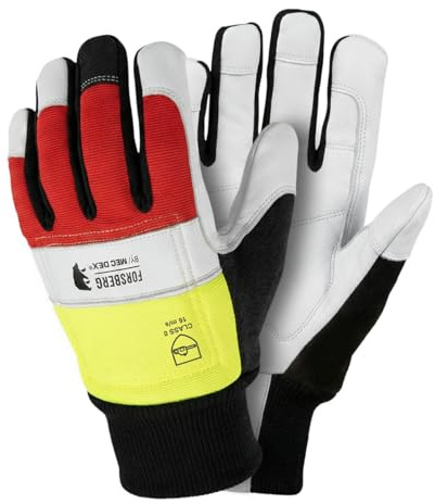 FORSBERG Tommerhogg Schnittschutz Kl.0 Premium Ziegenleder Hi-Viz