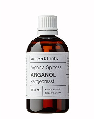 Arganöl kaltgepresst 100ml - 100% reines Öl (Argania Spinosa) aus Marokko von wesentlich.