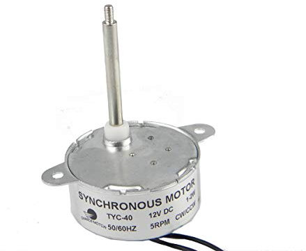 CHANCS DC 12V Synchronmotor TYC-40 5RPM CW/CCW 46mm Für Glasfaser Christnas Ornament Gear Elektromotor