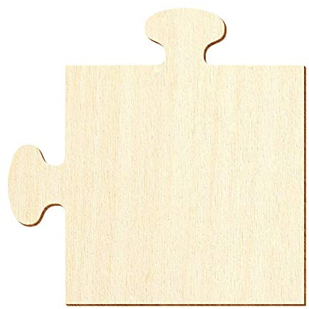 Bütic Holz Puzzle Puzzleteile Holzpuzzle - 5x5-50x50cm Basteln Deko, Artikel:Ecke rechts unten, Höhe x Breite:18 x 18cm