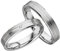 JC Trauringe 2x Trauringe/Eheringe Silber 925 in Juwelier-Qualität (Gravur/Ringmaßband/Etui/Nickelfrei) S062