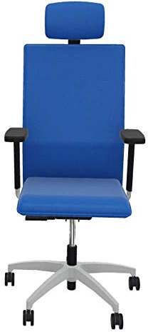 Dauphin Cento Miglia 24 h/XXL, Bürostuhl, ideal auch für das Home-Office, ergonomisch, bis zu 200Kg belastbar (Blau)
