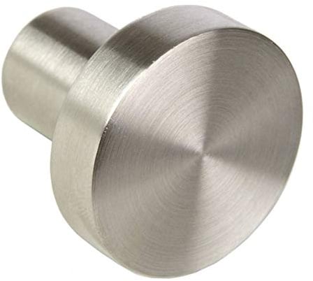 SOTECH 5 Stück Möbelknöpfe EK03 Ø 30 mm Edelstahl gebürstet Möbelknauf